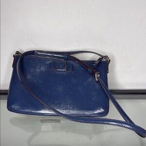 COACH Darcy Bow East West Crossbody Blue EUC